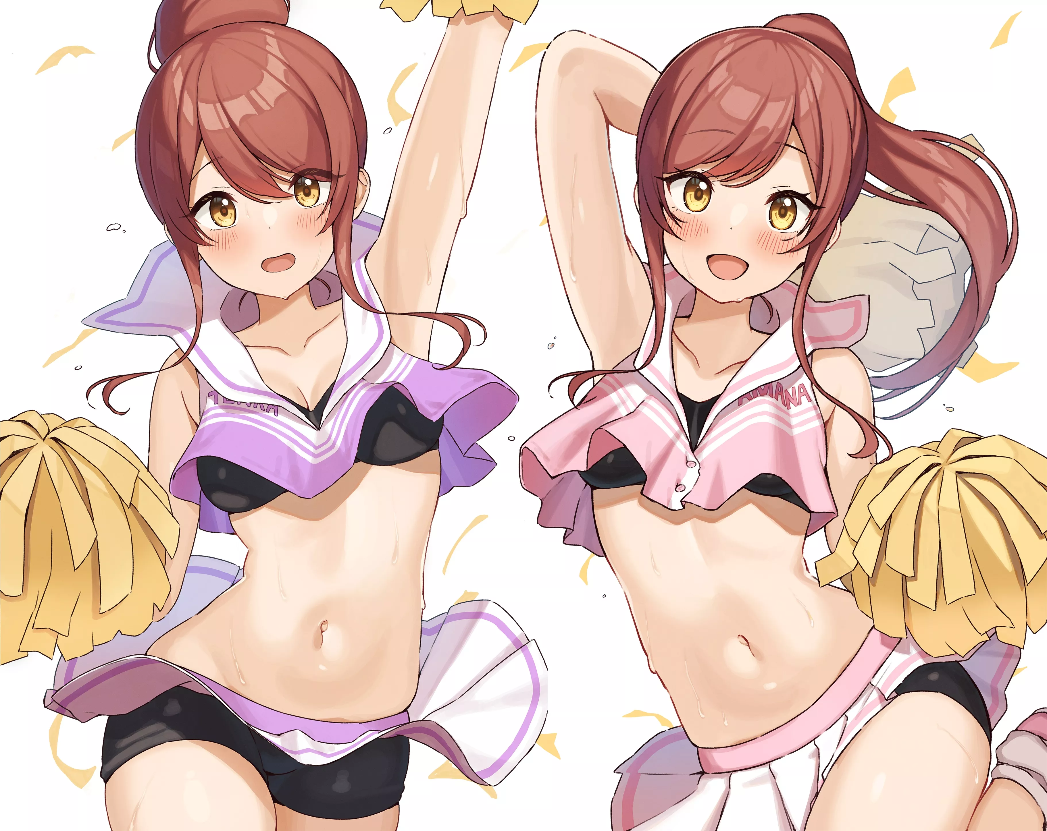 Twin Cheerleaders posted by TheOccasionalSauce