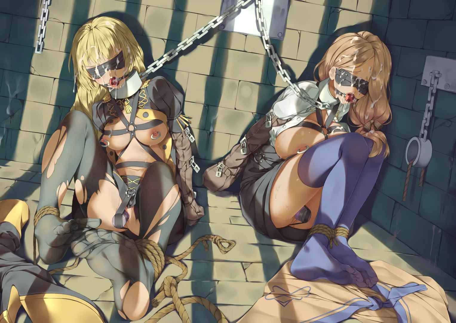 Two captured nobles [gorudazo] posted by Fertilefairy