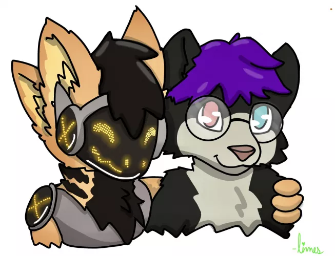 Two Friends <3 [Art by u/LiamlimesXD] by Solarapollo05