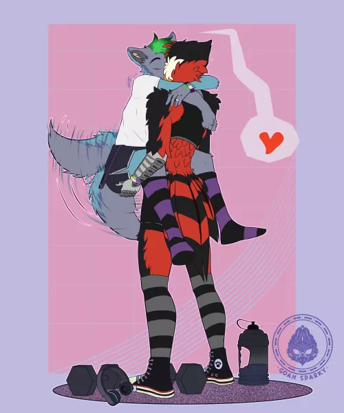 Two gay bois by Goah_Sparky