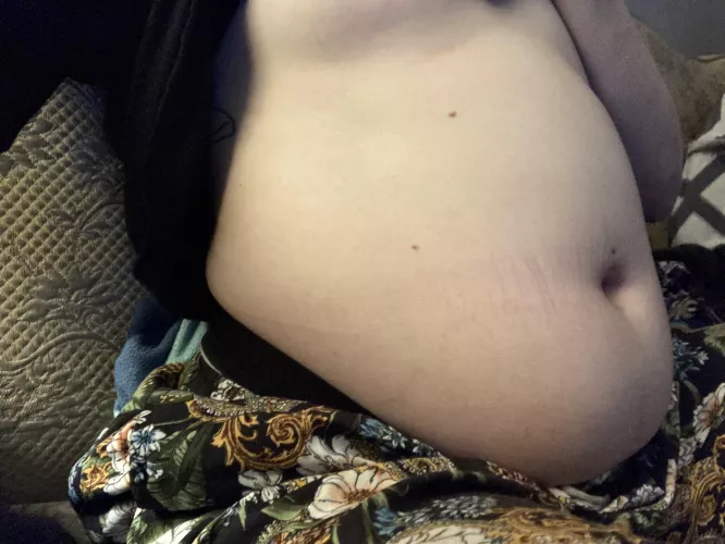 Two large fries, a foot long sub, and a ten piece chicken nugget…so fucking full… 🥵 by bitch_666