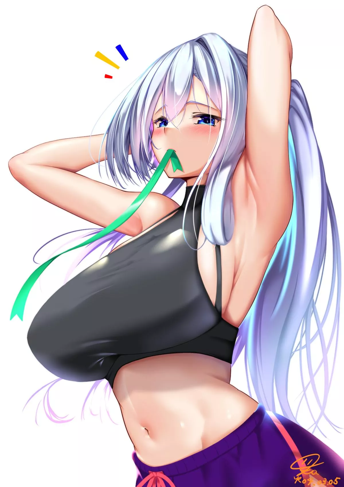 Tying her Hair [Original] posted by CheetahSperm18