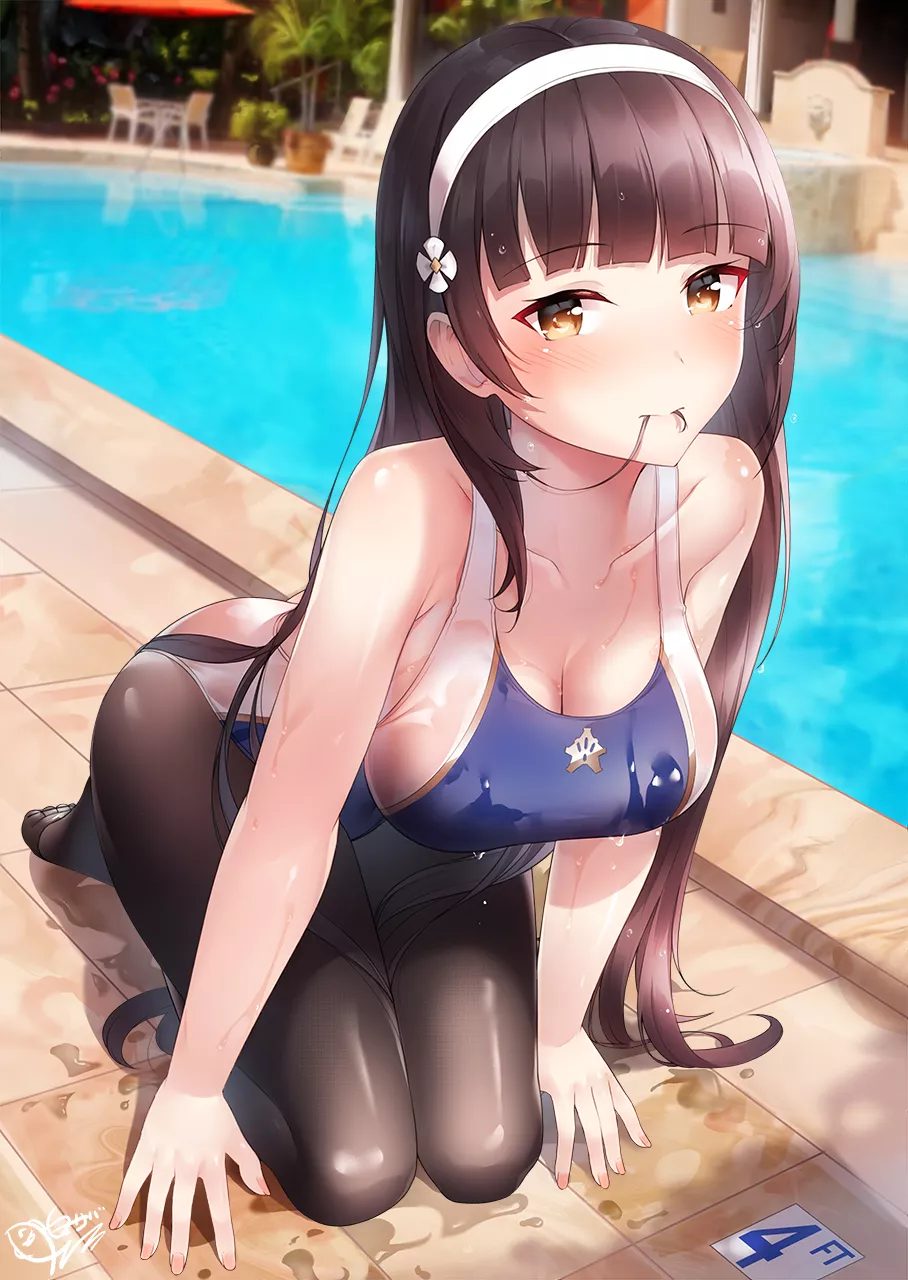 Type 95 Competition Swimsuit (Shirosaba) [Girls' Frontline] posted by sequence_string