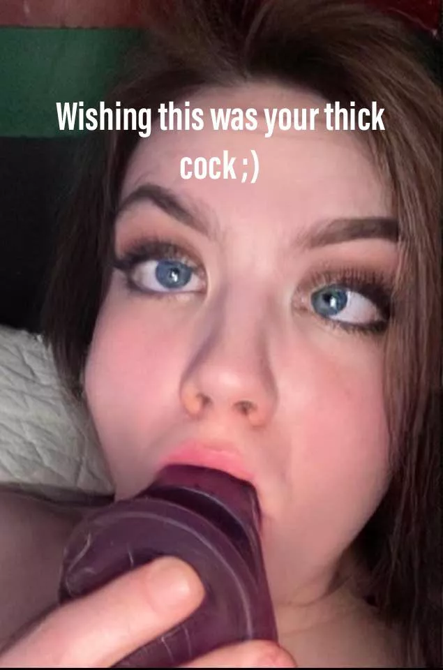 u/Bonnie19ss practicing her cock sucking skills for me ;) posted by Last_Border_4484