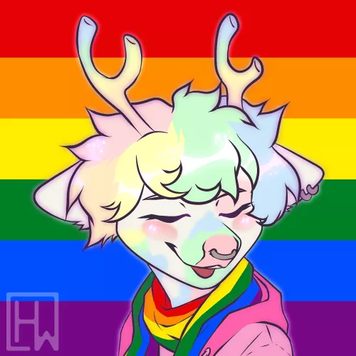 umm, I want to say something: I'm officially coming out as gay! (art by shafi#2806 on Discord!) by vertigoism