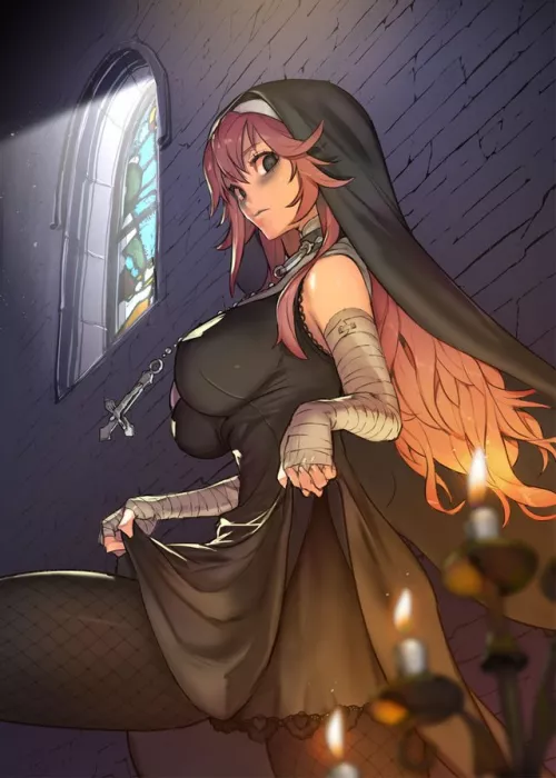 Ummm sister? which way is the confession room? by Lostbangla