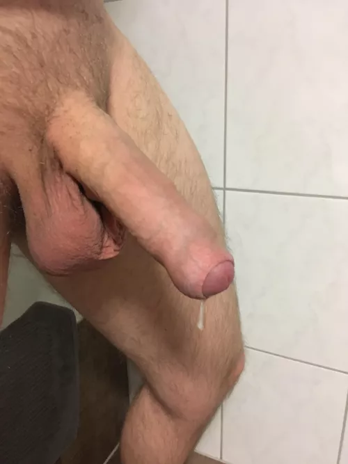 Uncut cock with a bit of cum by Val3u
