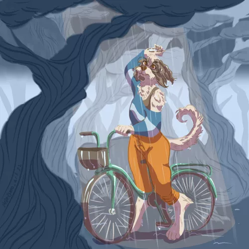 Unexpected event (art by me @imandymo_art) by imandymo-art