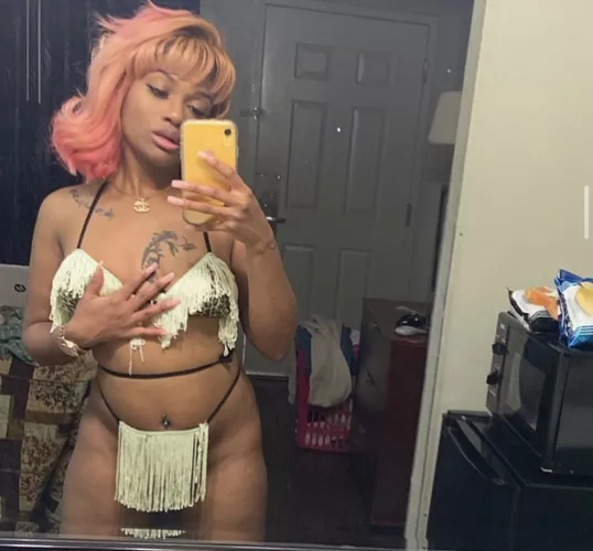 up early for a degenerate n***** mom in my favorite African style bikini 🥰 KIK// FineAssSub by FineGhettoSub