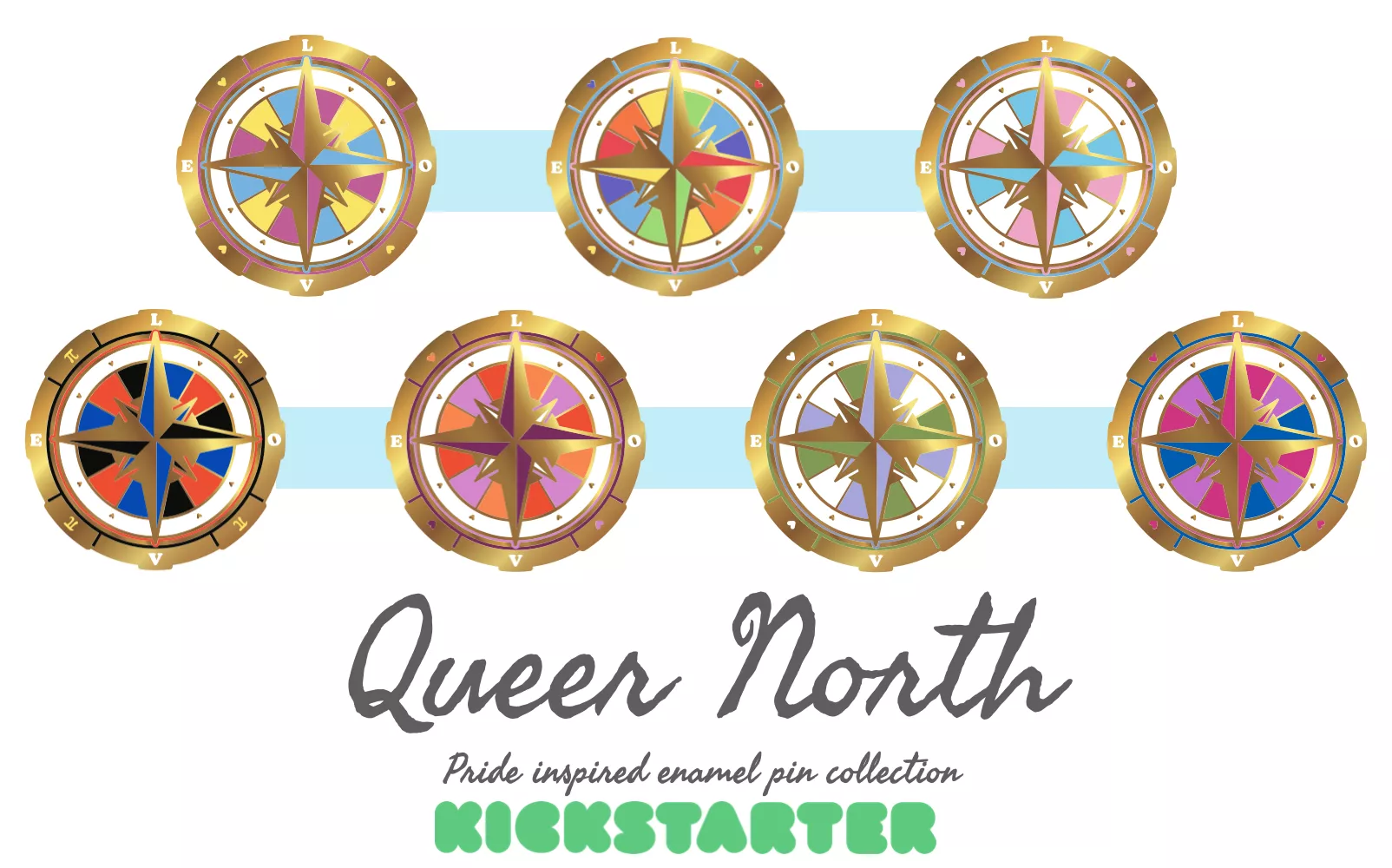 Upcoming pride inspired enamel pin collection! posted by Starkstag