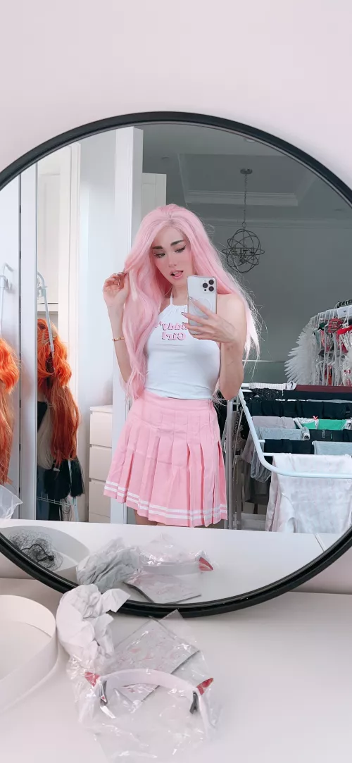 uwu? found my pink wig, any boys wanna help me sort my other cosplays? by lndiefoxx