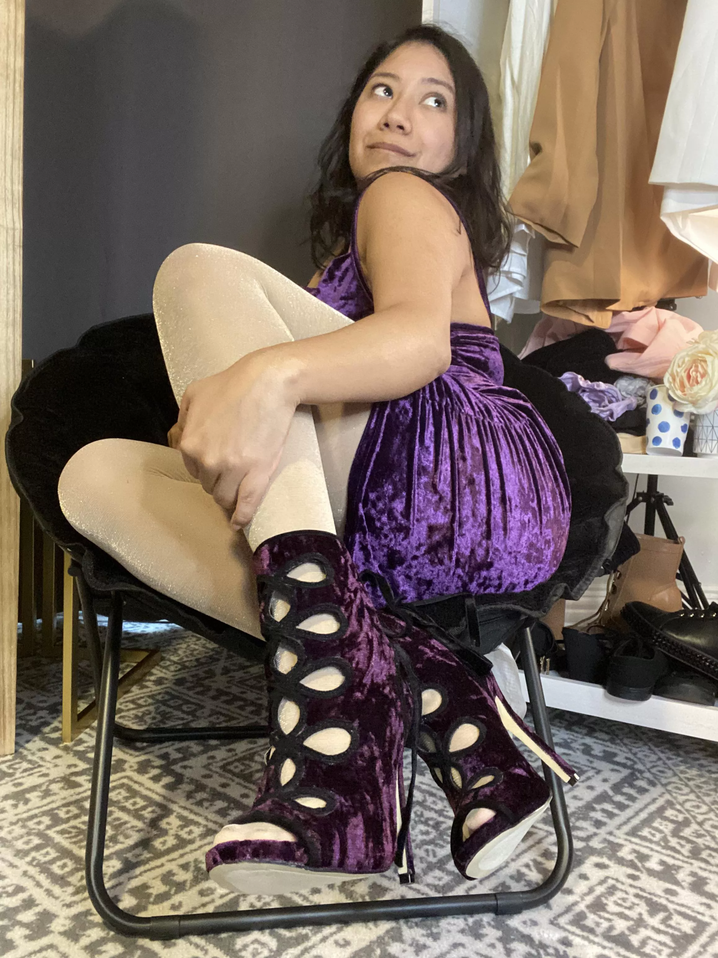 Velvet heels and shimmer heels posted by sweetmilktitsC4S