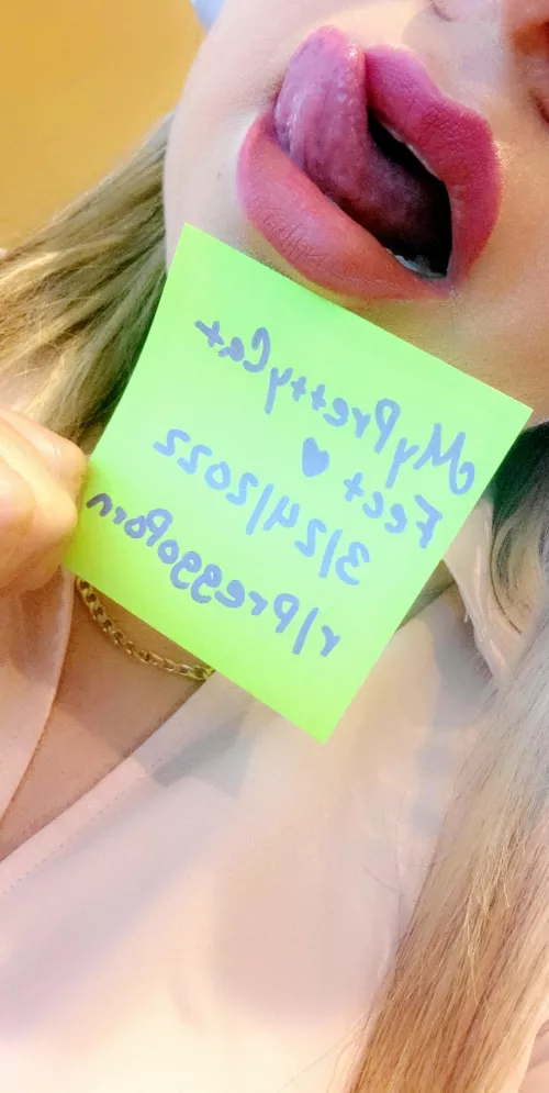 Verification 😘😘😘 by MyPrettyCatFeet