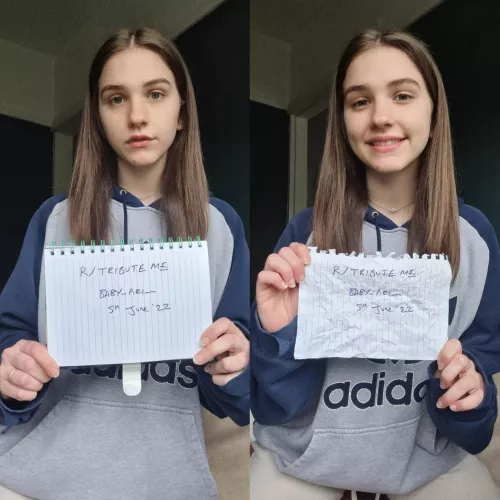 [Verification] I usually look a lot cuter but just woke up thirsting for tributes. Pls respond with cum. More pics for use on my profile by baby_ari_