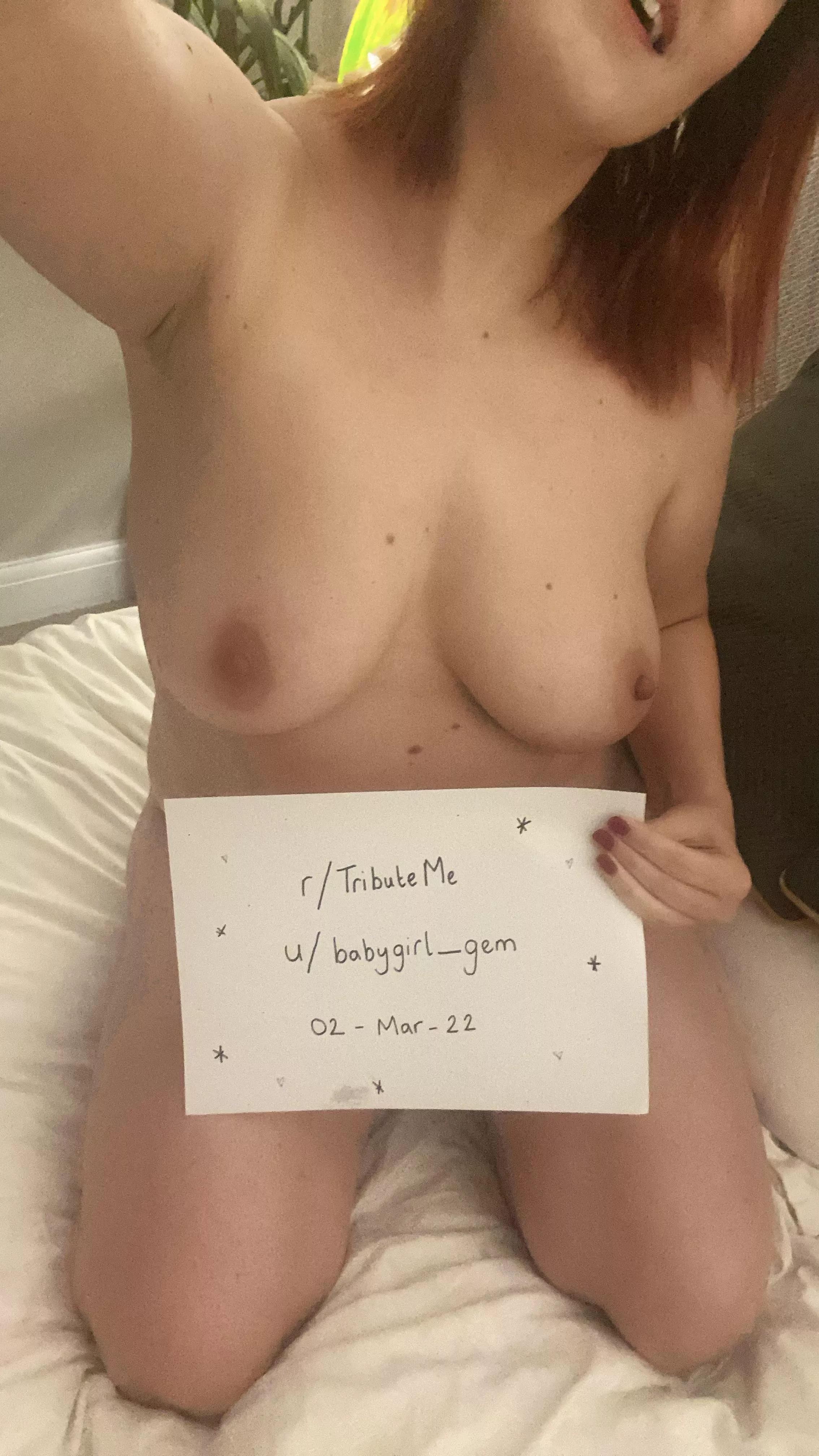 [verification] My Daddy demands I seek tributes 💦 posted by babygirl_gem