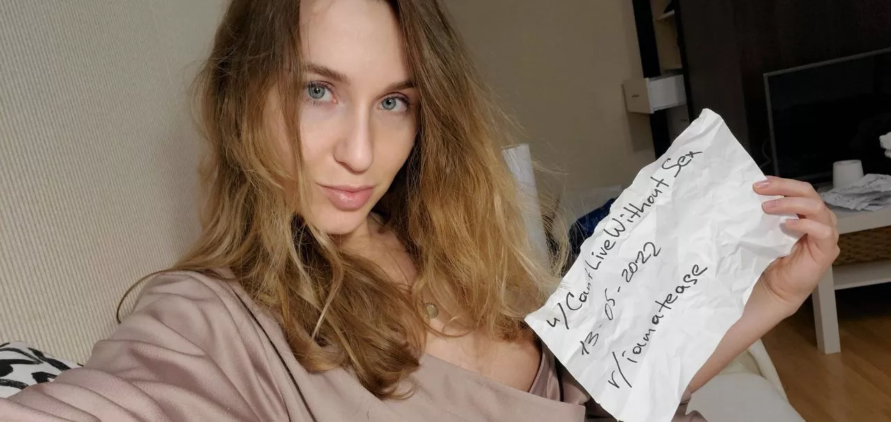 Verification post posted by CantLiveWithoutSex