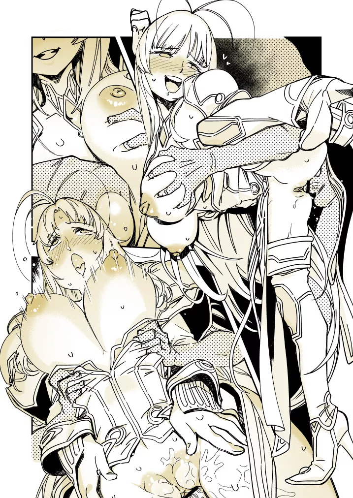 Vess happily taking it [Xenoblade 2] posted by HiroProtagonest