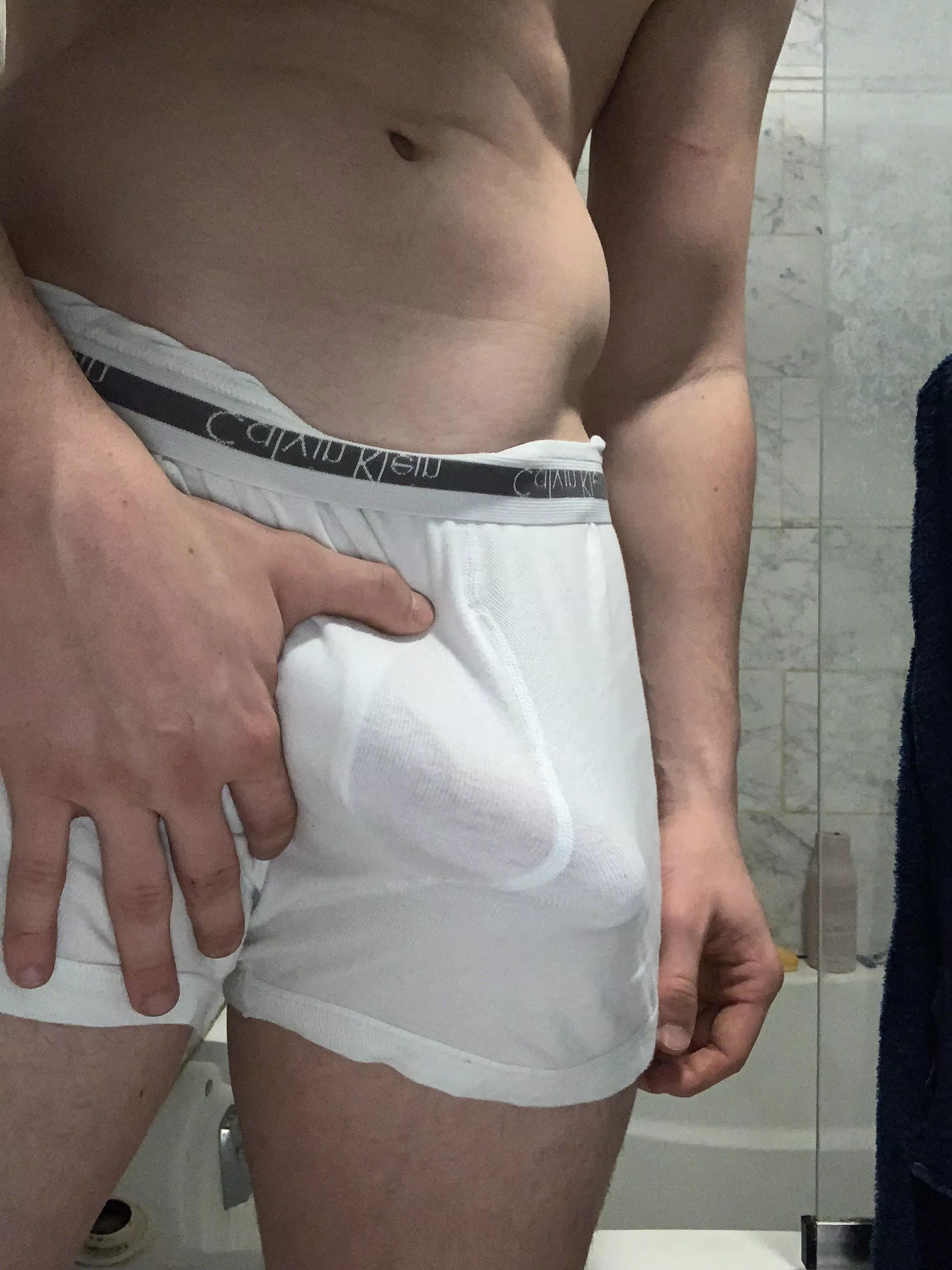 Virgin bulge posted by Annual-Bat5616