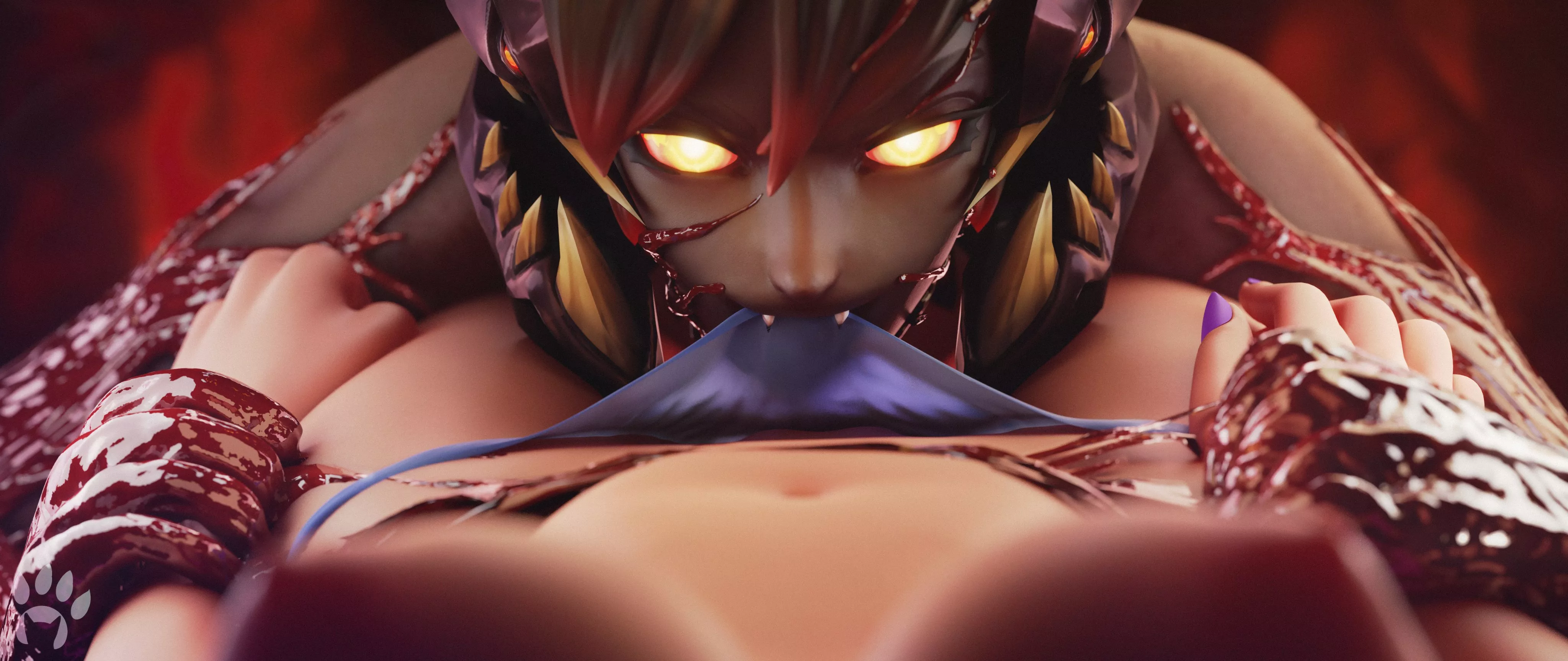 Vora leading Io into corruption (KittysSmut) posted by gifsundgirls