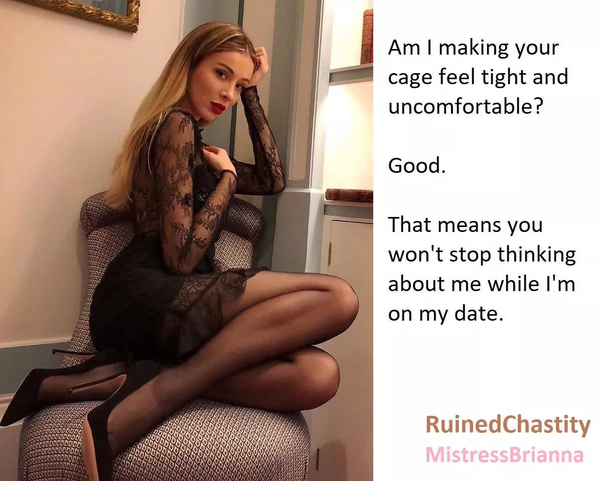 Wait your Hotwife in your chastity cage posted by Mistress_Brianna_