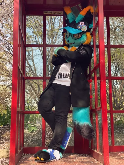 Waiting in the phone box by 92Tars