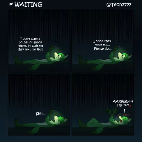 Waiting... it's tiring, it hurts... (@Tech2772) by Tech2772