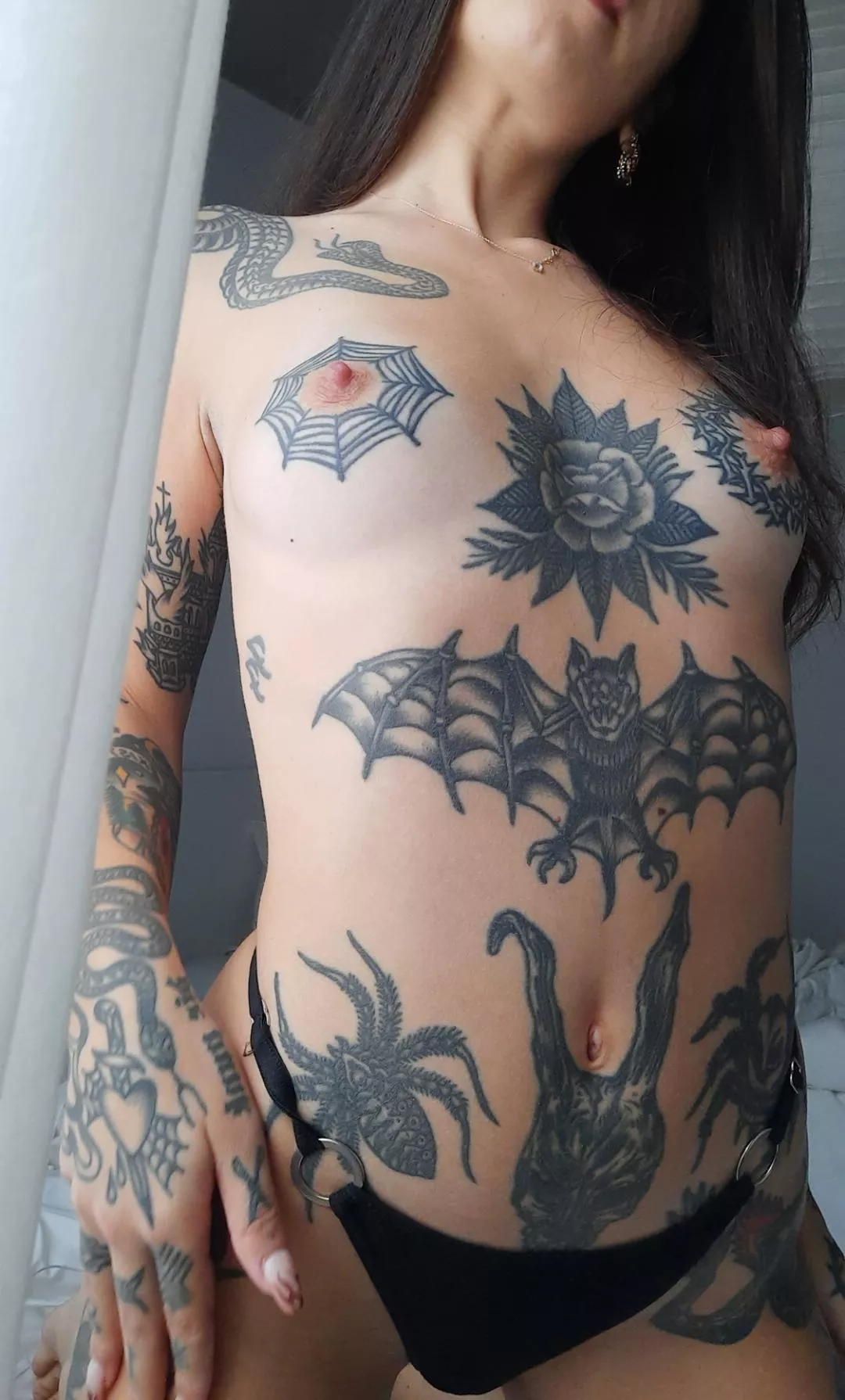 wanna cum on my tits? 💦 free onlyfans 💖 link in comments posted by inkbabe666