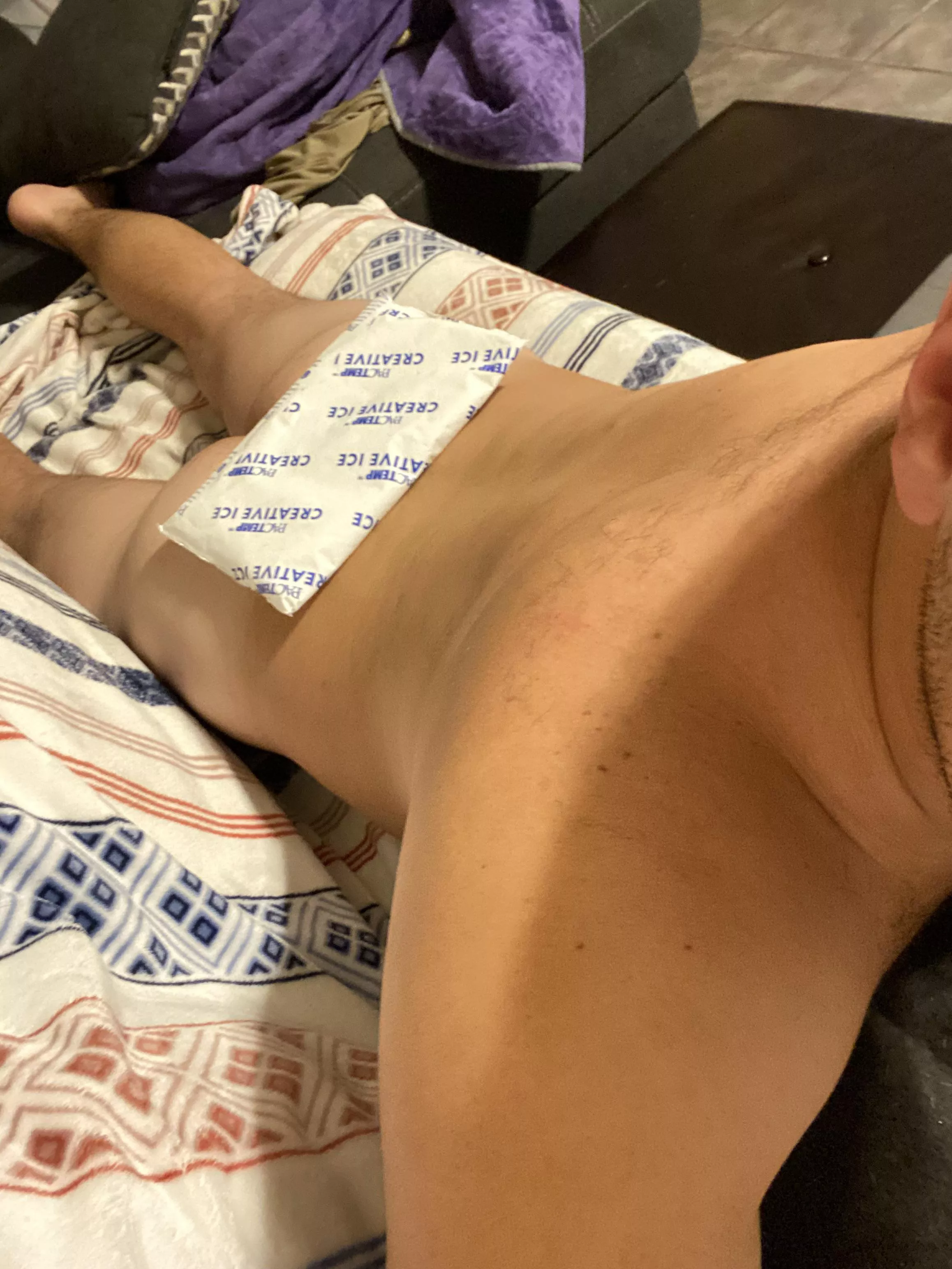 Wanna eat my booty while I ice my back? posted by StupidPublius