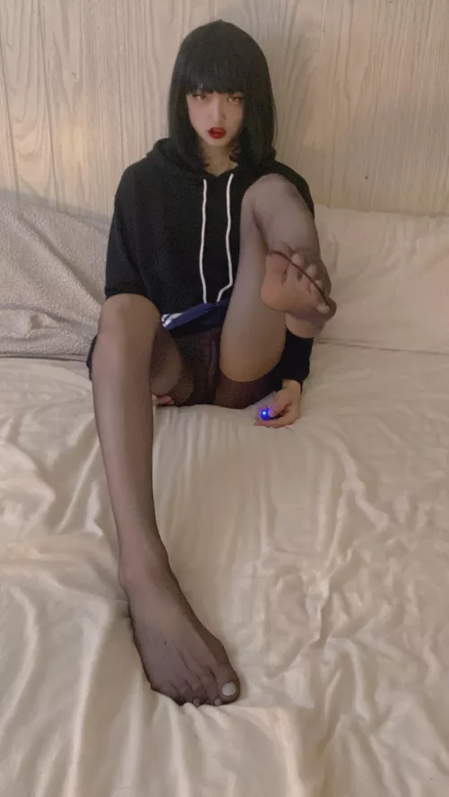 Wanna taste my nylon feet? by kristenkatana