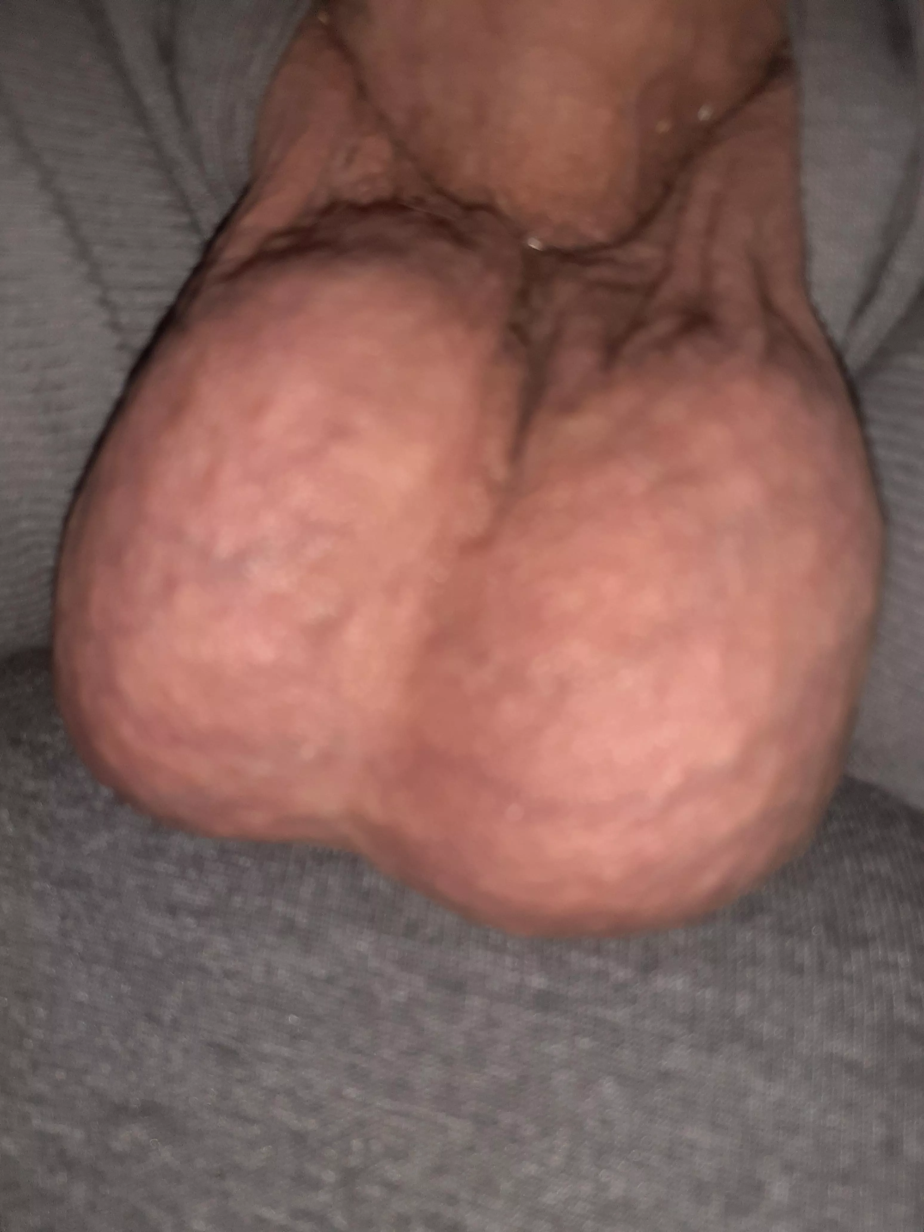 Want me to sit these balls on your face? posted by threebackatyou