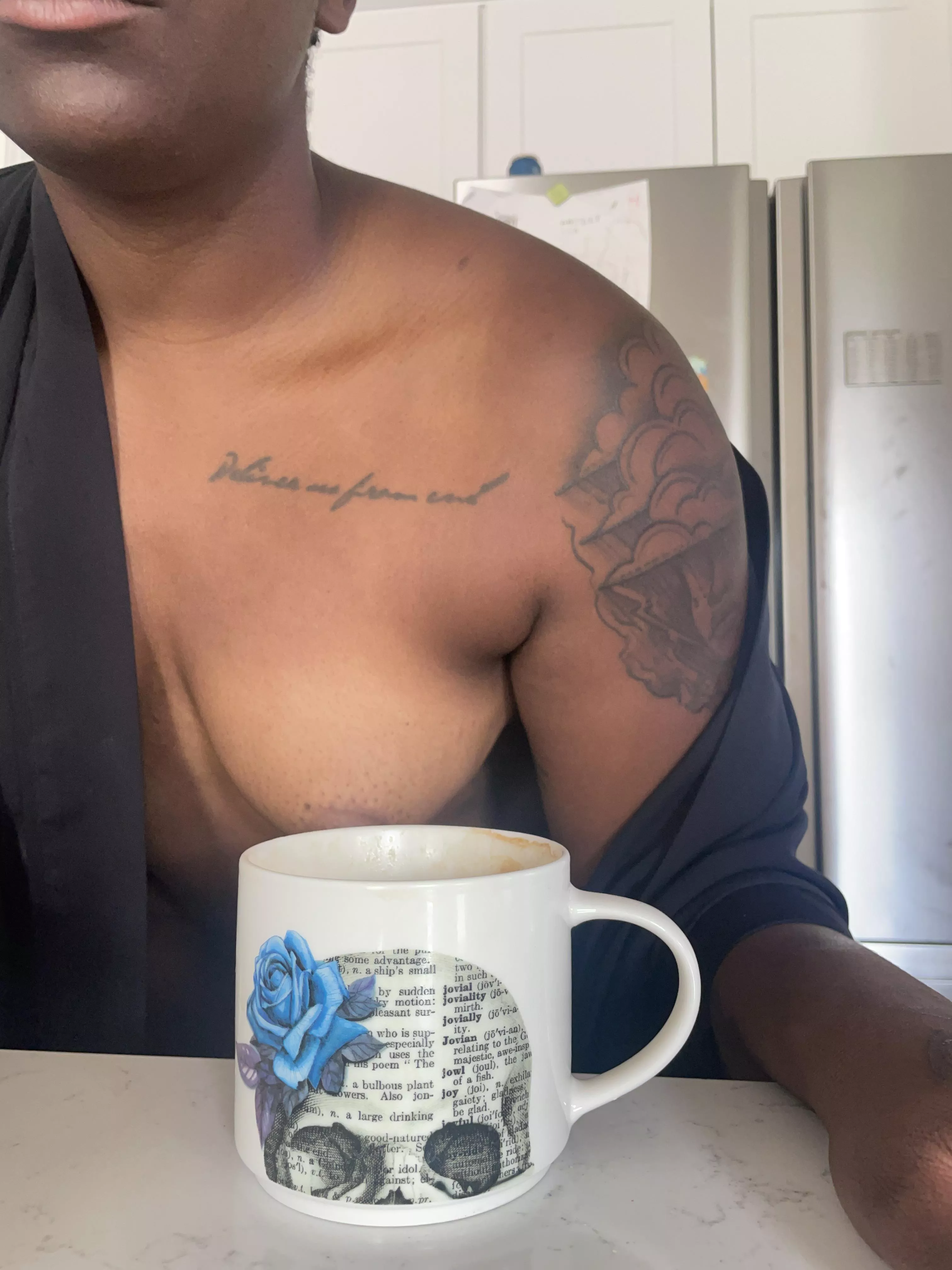 warm skin & hot coffee. posted by moon_burrow1205