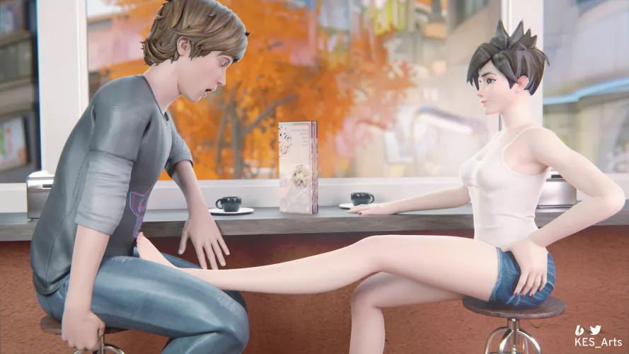 Warren and Tracer have a good time [Overwatch, Life is Strange] (KES_Arts) by KES_Arts