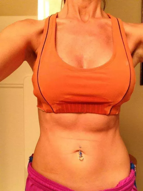 Was going to go braless but my son is home. What do you think he would have thought? by fitnesslover0