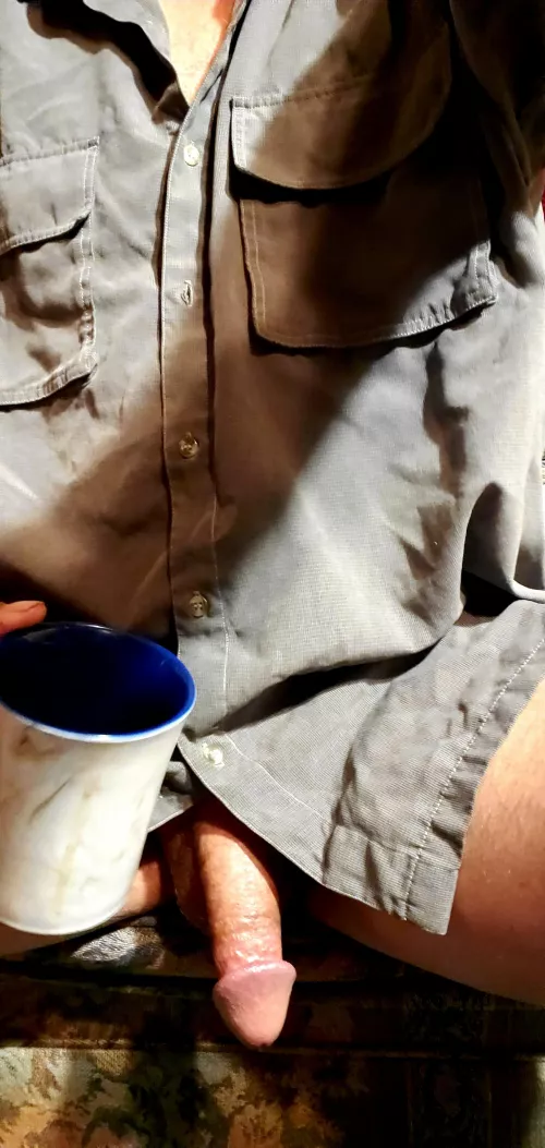 Was up way to early😈and then was told to go and make coffee, could not find pants 😈☕☕😈 by Chad6_9wick