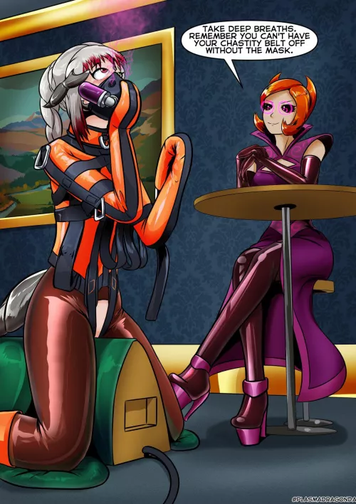 Watching her plaything by Kinky_Captions