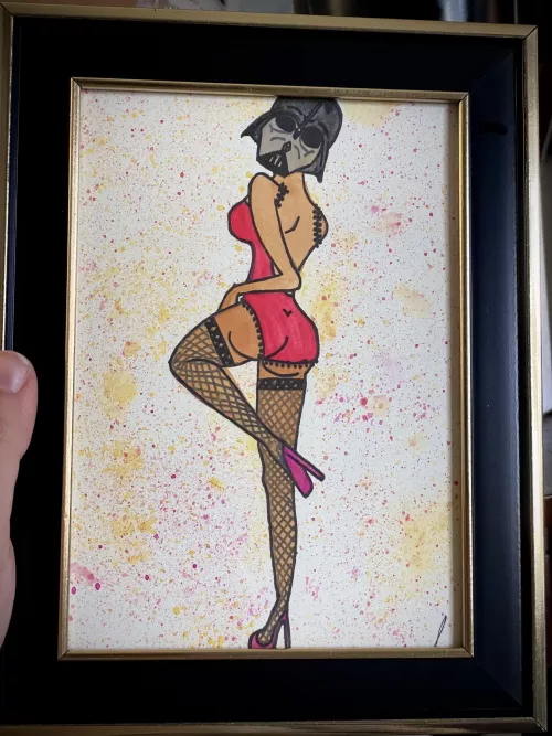 Watercolor painted this for a friend’s birthday [self] by flipflapdragon