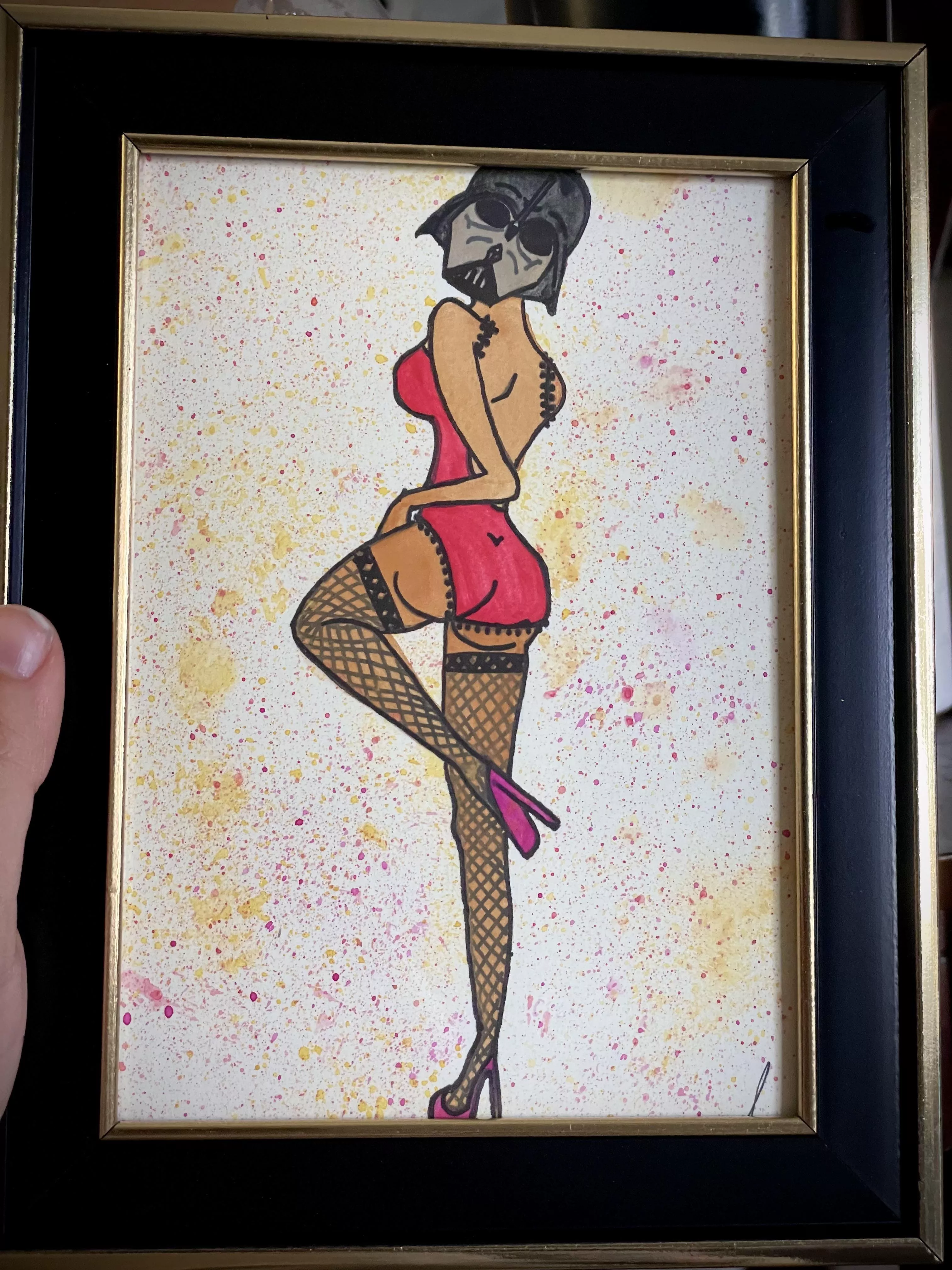 Watercolor painted this for a friend’s birthday [self] posted by flipflapdragon