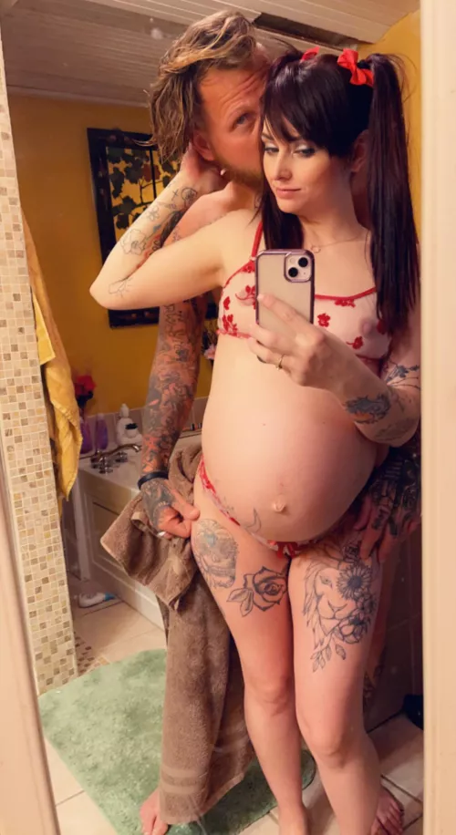 We fucked right after we took this and he blew his load all over my belly:) by Loki3Luna