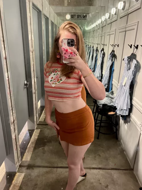 We love a crop top skirt combo (f) by EightBitBailey