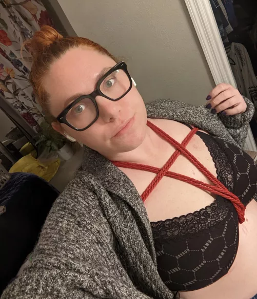 Wearing a bikini harness under my clothes - love wearing rope secretly in public by LocalElitist