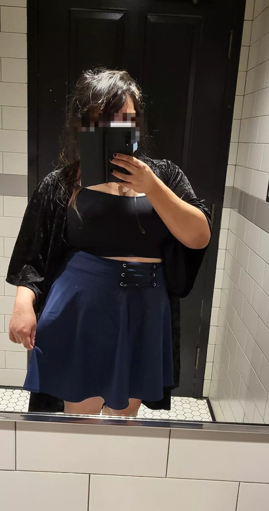 Wearing a lot than usual, but I'm here to show I can also look cute clothed lol [F] posted by suckmygoldcrustedass