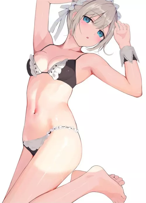 Wearing a maid bikini for her master~ [Idolmaster] by HornyHoeOn2nd