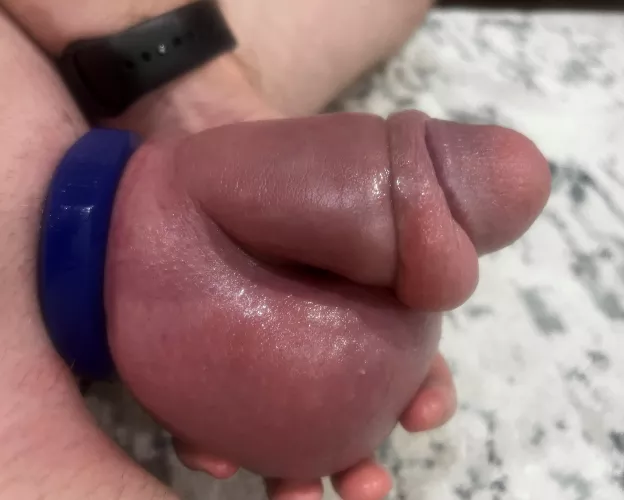 Wearing Blue Cock Ring by JayHexxx