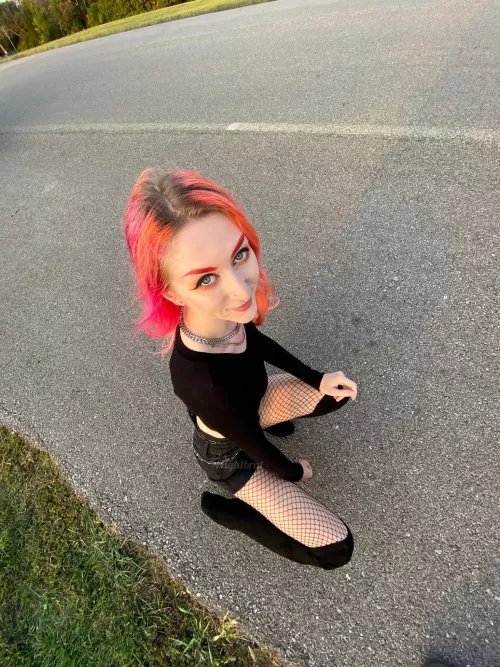 Wearing my knee high boots! I hope you like them 😉 by blightbrat