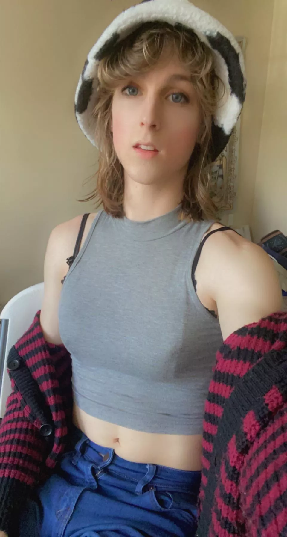 Wearing this in front of the boys, wonder how they’ll feel 🤔 posted by Fembotsupreme