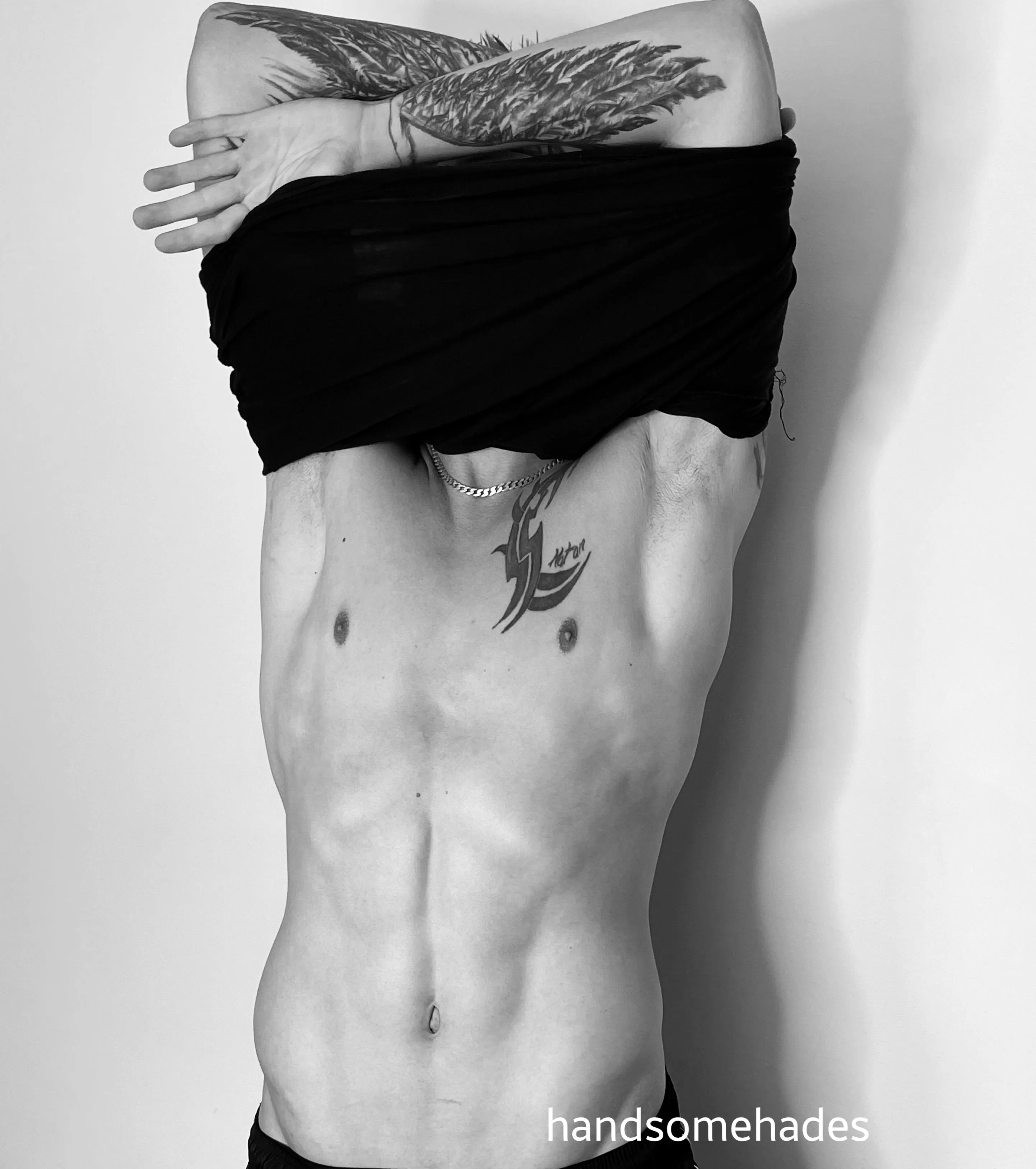 Weather is getting hot, time for the shirt to come off 😏 posted by Handsome_Hades