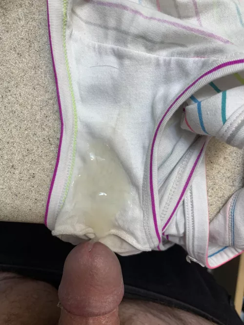 Week long load on my wife’s panties by RogueOne30