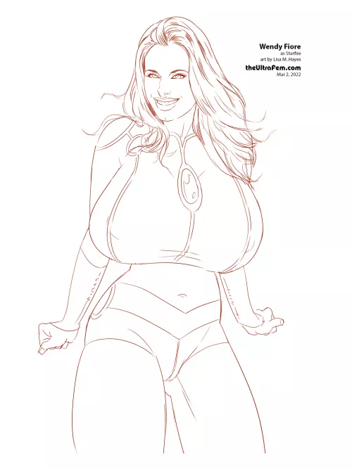 Wendy as Starfire by unown7599