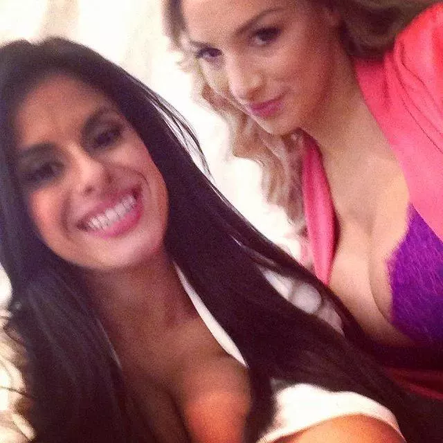 Wendy Fiore and Jordan Carver bts posted by fakesmaster2