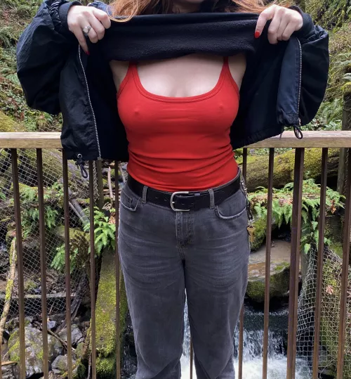 Went for a little hike today 💚 by evieandherdemon